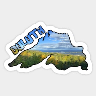 Lake Superior Outline (Duluth's Aerial Lift Bridge) Sticker